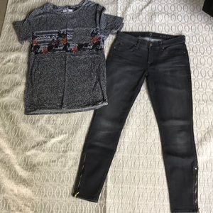 7 for all mankind jeans with top